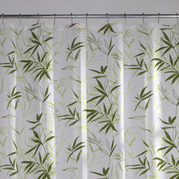 Bay Isle Home Warnock Bamboo Garden PEVA Single Shower Curtain